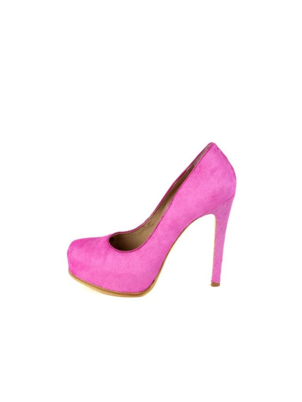 Pour La Victoire Ivette Fuchsia Pink Platform Pump High Heels Fur